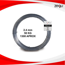 Alambre Galvanizado DTG 2,4 mm 50 kg (1.300 mts aprox.)