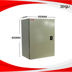 Gabinete Metálico 800x600x300mm IP65 Doble Tapa
