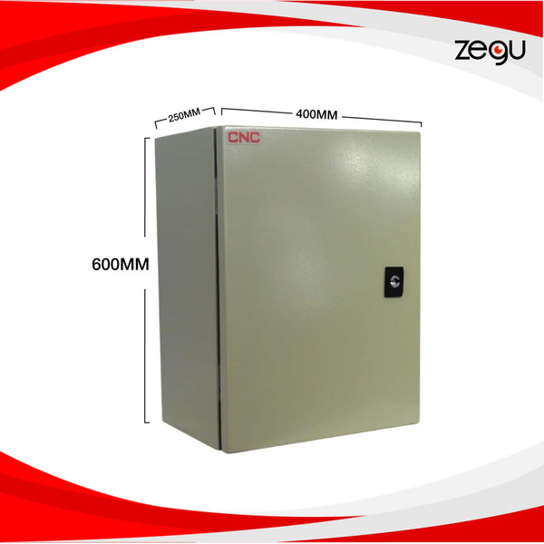 Gabinete Metálico 600x400x250mm IP65 - Zegu Productos de Seguridad
