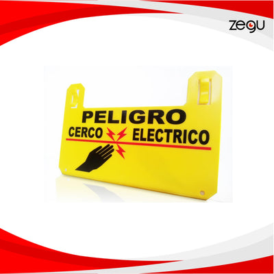 Señal Precaución de Cerco Eléctrico Genérica